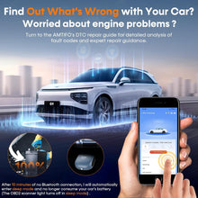 OBD2 Scanner Reader Bluetooth Wireless:  Diagnostic Tool for iPhone/Android