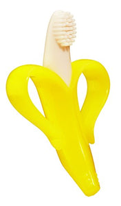 Baby Banana Infant Training Toothbrush and Teether, Yellow