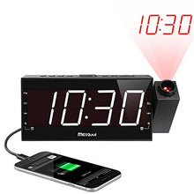 Mesqool 7" Projection Alarm Clock for Travel & Home