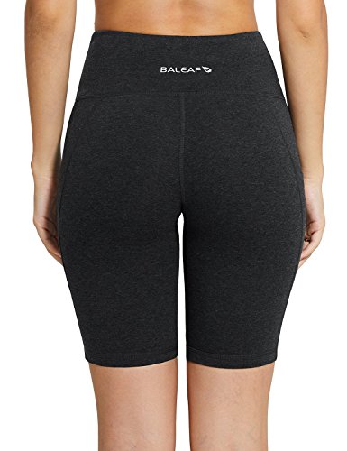 Baleaf Women's 8 High Waist Tummy Control Workout Yoga Shorts