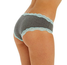 3 Pack: Free to Live Women's All Over Lace Trim Hipster Cotton Panties