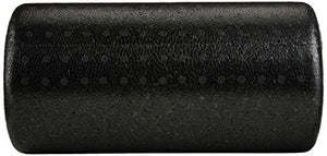 High-Density Round Foam Roller, Black and Speckled Colors