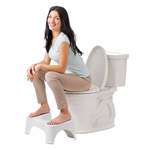 Squatty Potty The Original Bathroom Toilet Stool 7"- White