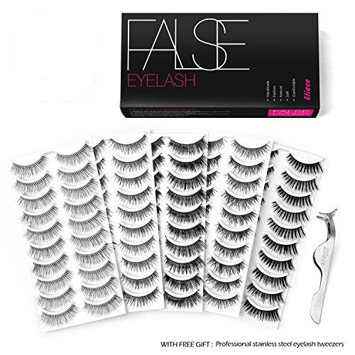 Eliace 50 Pairs - 5 Styles Handmade False Eyelashes Set