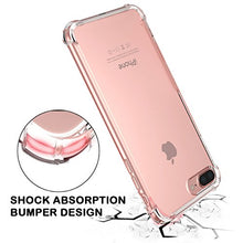 iPhone 7/8 Plus Crystal Clear Shock Absorption Technology Bumper Soft TPU Cover Case