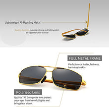 Ultra Lightweight Rectangular Polarized Sunglasses 100% UV protection