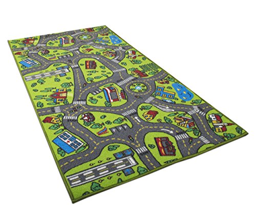 Kids Carpet Playmat Rug City Life Great For Playing With Cars and Toys