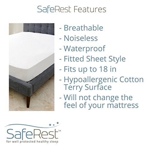 Premium Hypoallergenic Waterproof Mattress Protector - Vinyl Free