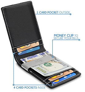 Minimalist Men's Money Clip Slim Wallet