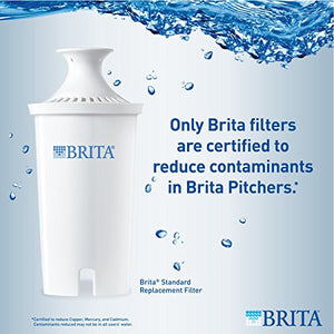 Brita Standard Replacement Filters for Pitchers and Dispensers - BPA Free - 3 Count