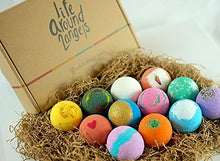 LifeAround2Angels Bath Bombs Gift Set 12 USA made Fizzies, Shea & Coco Butter Dry Skin Moisturize, Perfect for Bubble & Spa Bath. Handmade Birthday Mothers day Gifts idea For Her/Him,...