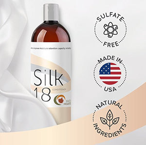 Silk18 Natural Hair Conditioner Argan Oil Sulfate Free Treatment