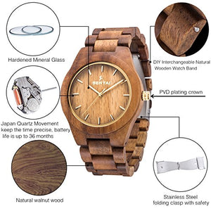 Men's Handmade Wooden Wrist Watch