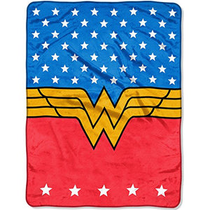 DC Comics Wonder Woman Throw Blanket ~ 46 x 60