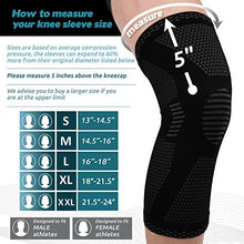 PowerLix Compression Knee Sleeve - Best Knee Brace for Meniscus Tear, Arthritis, Quick Recovery etc. – Knee Support For Running, CrossFit, Basketball and other Sports – FOR BEST FIT CHECK SIZING CHART
