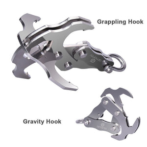 Grappling Hook - Gravity Hook Rock Climbing Equipment Climbing Rope Survival Carabiner Stainless Steel Climbing Harness