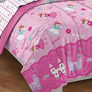 Magical Princess Ultra Soft Microfiber Girls Comforter Set, Pink, Twin