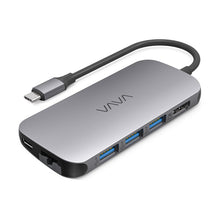 VAVA USB C Hub Adapter with 100W Power Delivery, Ethernet Port, SD Card Reader, HDMI Port, 3 USB 3.0 Ports for MacBook Pro and Type C Windows Laptops