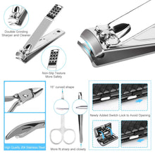 19pcs Stainless Steel Professional Nail Clippers Set