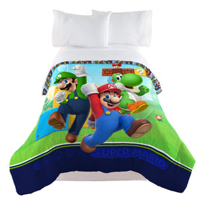 Nintendo Super Mario Trifecta Fun Twin Comforter