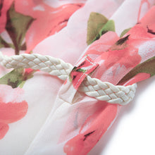 Chiffon Floral Print Maxi  Dress