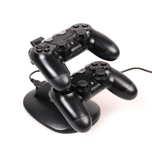 Dual Charger Controller Stand + Dust Proof Cover  for PlayStation 4