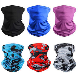 6 Piece Cooling Neck Gaiter Windproof Breathable Bandana