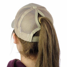Women's Adjustable Baseball Cap With Ponytail Opening