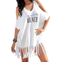 Mini Bottom Shredded Shirt Beach Dress