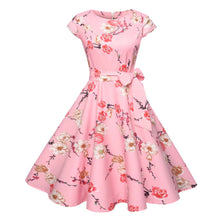Pink Floral Vintage Tea Dress