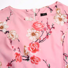 Pink Floral Vintage Tea Dress