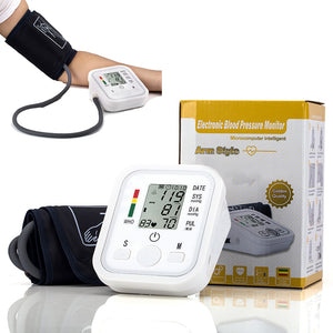 Health Care Household Professional Doctor's Digital Arm Blood Pressure Pulse Tonometer Meter Portable Accurate Home Use Monitor