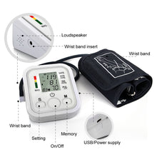 Health Care Household Professional Doctor's Digital Arm Blood Pressure Pulse Tonometer Meter Portable Accurate Home Use Monitor