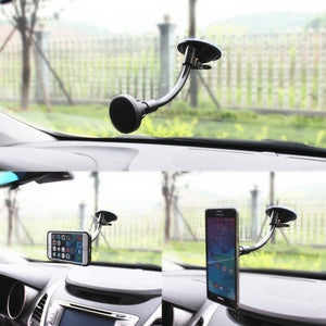 Magnetic Cradle-less Windshield Flexible Car Mount Holder Cell Phone Holder Stand for iPhone Samsung LG Nexus HTC Motorola Sony