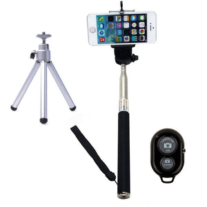 Bluetooth Selfie Stick & Tripod Combo Kit