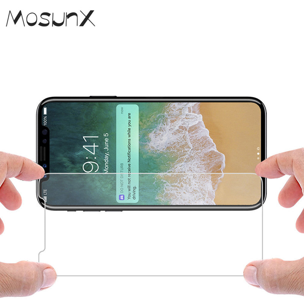 Mosunx 2017 Clear Premium Real Tempered Glass Screen Protector Protective Film Cover for iPhone X Dropshipping 5