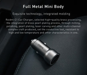 Metal Body Universal Dual USB Car Charger