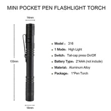Portable Mini LED Penlight LED Flashlight Lamp