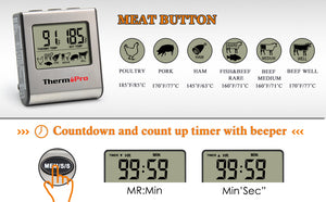 LCD Digital Cooking Kitchen Food/Meat Thermometer