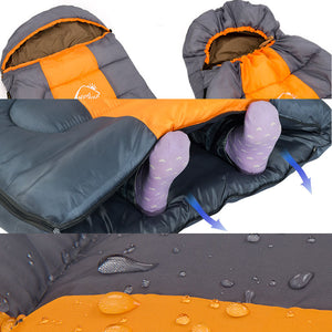 Thick Wind Tour Hooded Thermal Adult Sleeping Bag