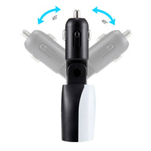 Universal 3.4A Dual USB Ports LED Screen Display Dual USB Car Charger Swing Head Design Car Charger for Smartphone Tablet PC