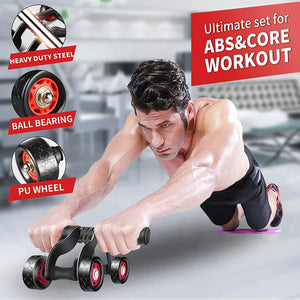 Ab Roller Exercise Home Gym Fitness Equipment
