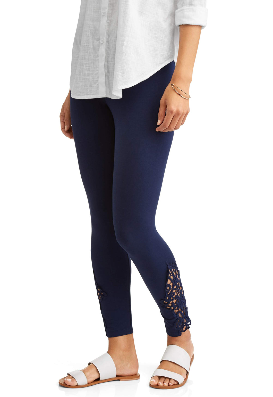 Women's Legging With Lace Inset Ankle