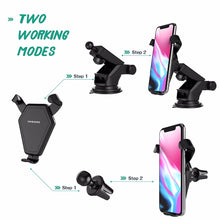 car qi fast wireless charger wireless cell phone fast charge wireless charging stand for iphone x 8 samsung galaxy s8 s7 edge