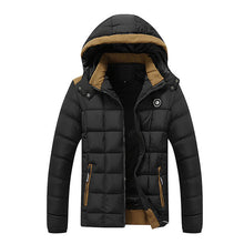 Cotton-Padded Thick Coat With Detachable Hood