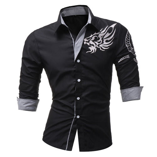 Casual Dragon Slim Lapel Shirt