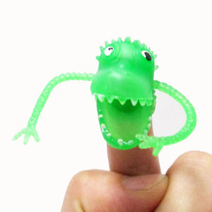 Colorful Plastic Mini Dinosaur Finger Toys