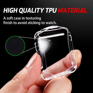 silicone soft Screen Protector case for Apple watch 3/2/1 iwatch series 3/21 All-around Ultra-thin Clear Cover Watch accessories