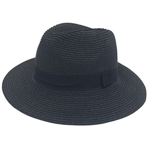 Lanzom Women Wide Brim Straw/Fedora Sun Hat