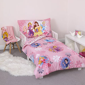 Disney 4 Piece Minnie's Fluttery Friends Toddler Bedding Set